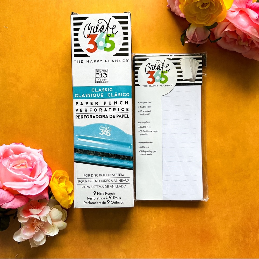 Happy Planner Hole Punch and Note Planner Bundle